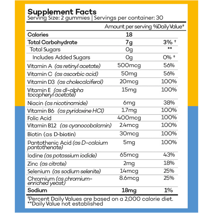 Obu Nutrition Adult Multivitamin 60 Gummies