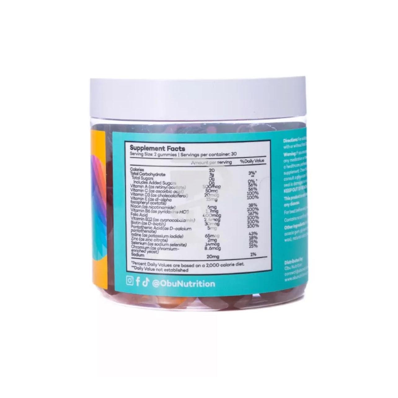 Obu Nutrition Adult Multivitamin 60 Gummies