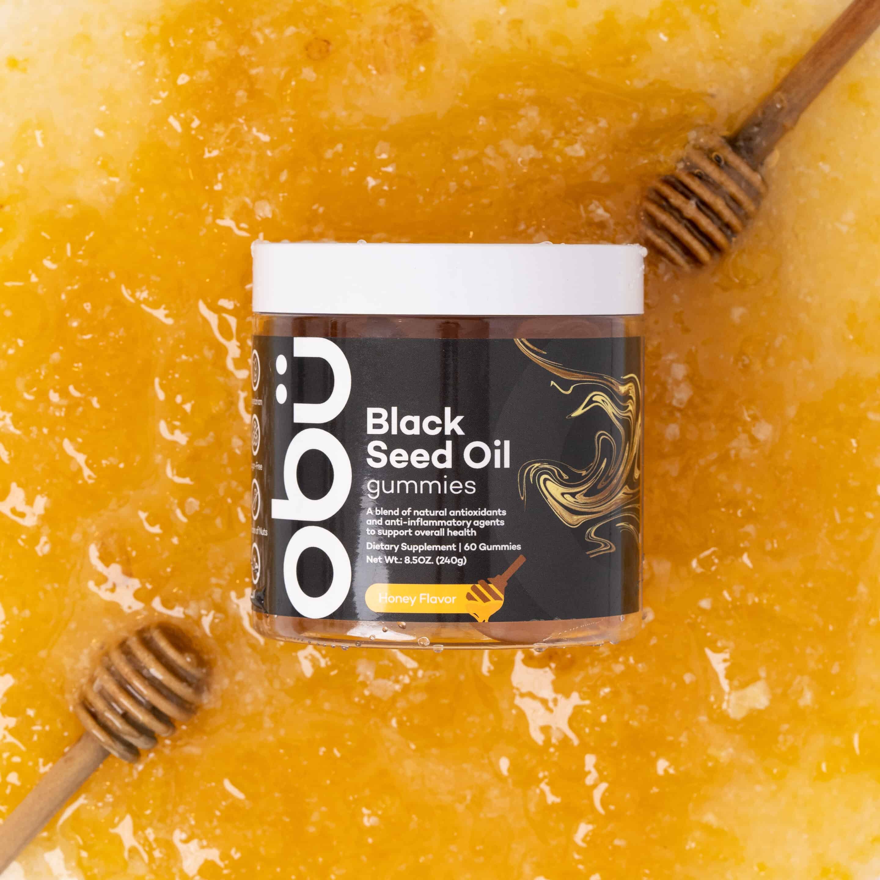 Obu Nutrition Black Seed Oil with Honey Flavor 60 gummies