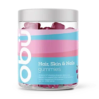 Obu Nutrition Hair, Skin & Nails Mixed Berries Flavour 60 Gummies