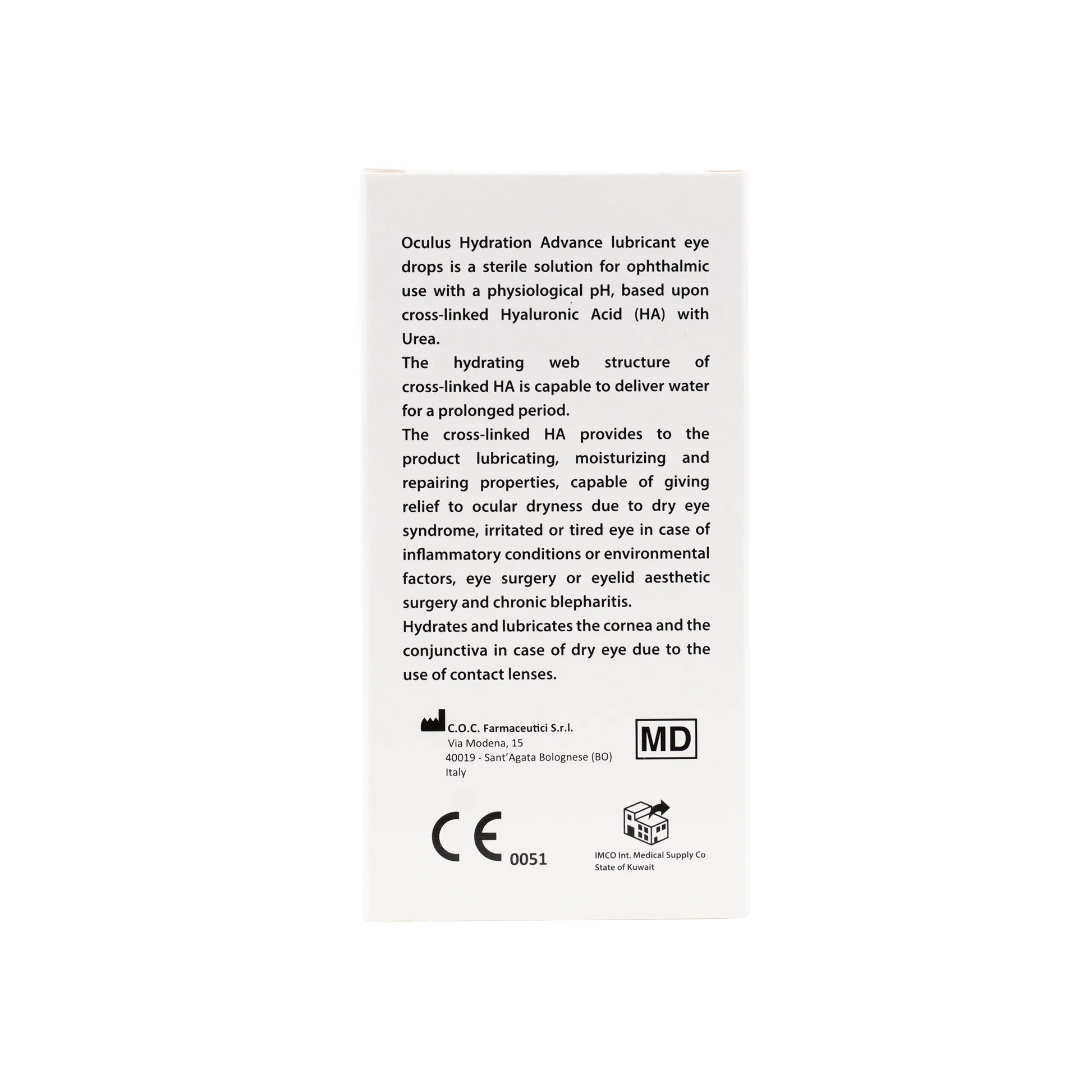 Oculus Hydration Advance 0.4% Lubricant Eye Drops 30 Pcs