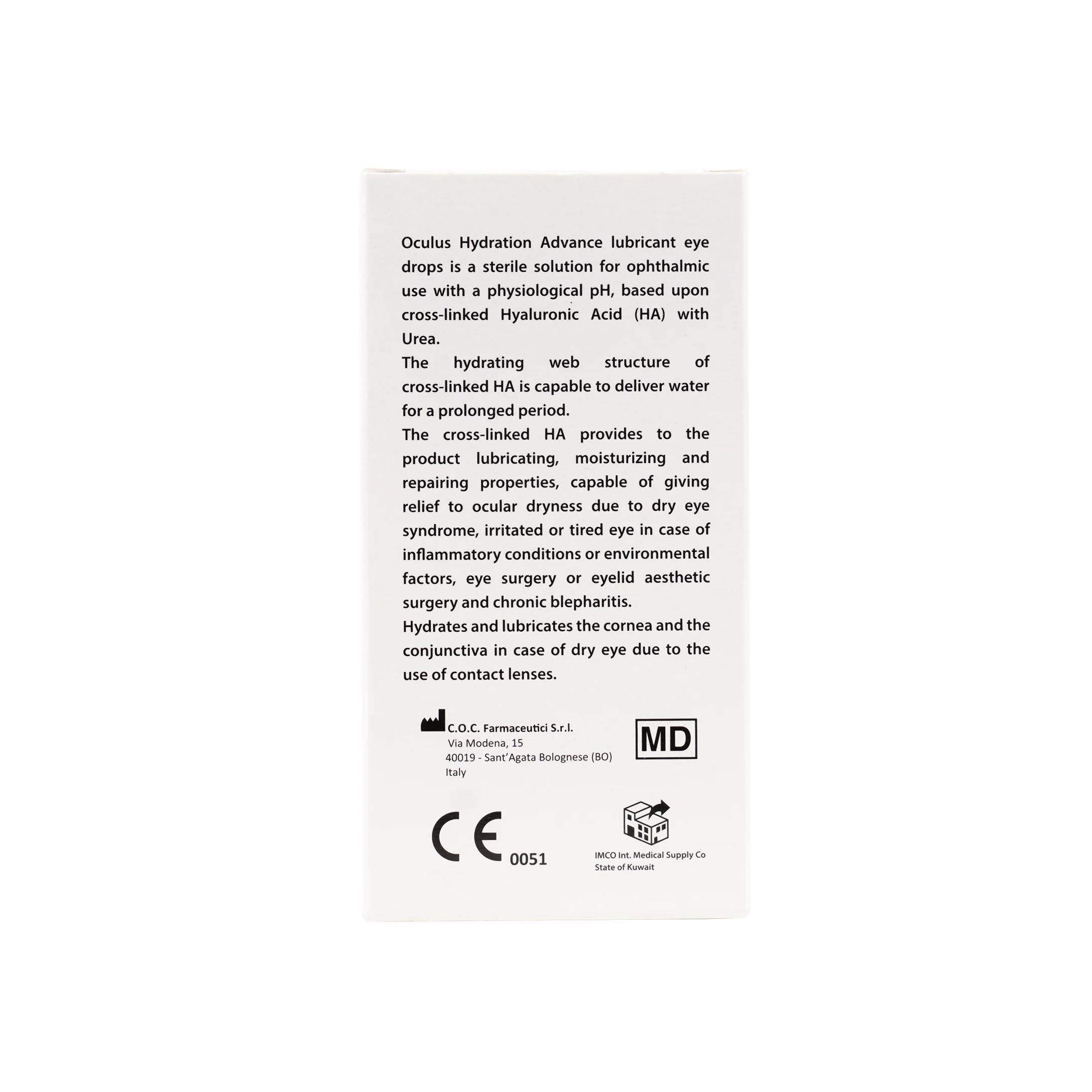 Oculus Hydration Advance 0.4% Lubricant Eye Drops 30 Pcs