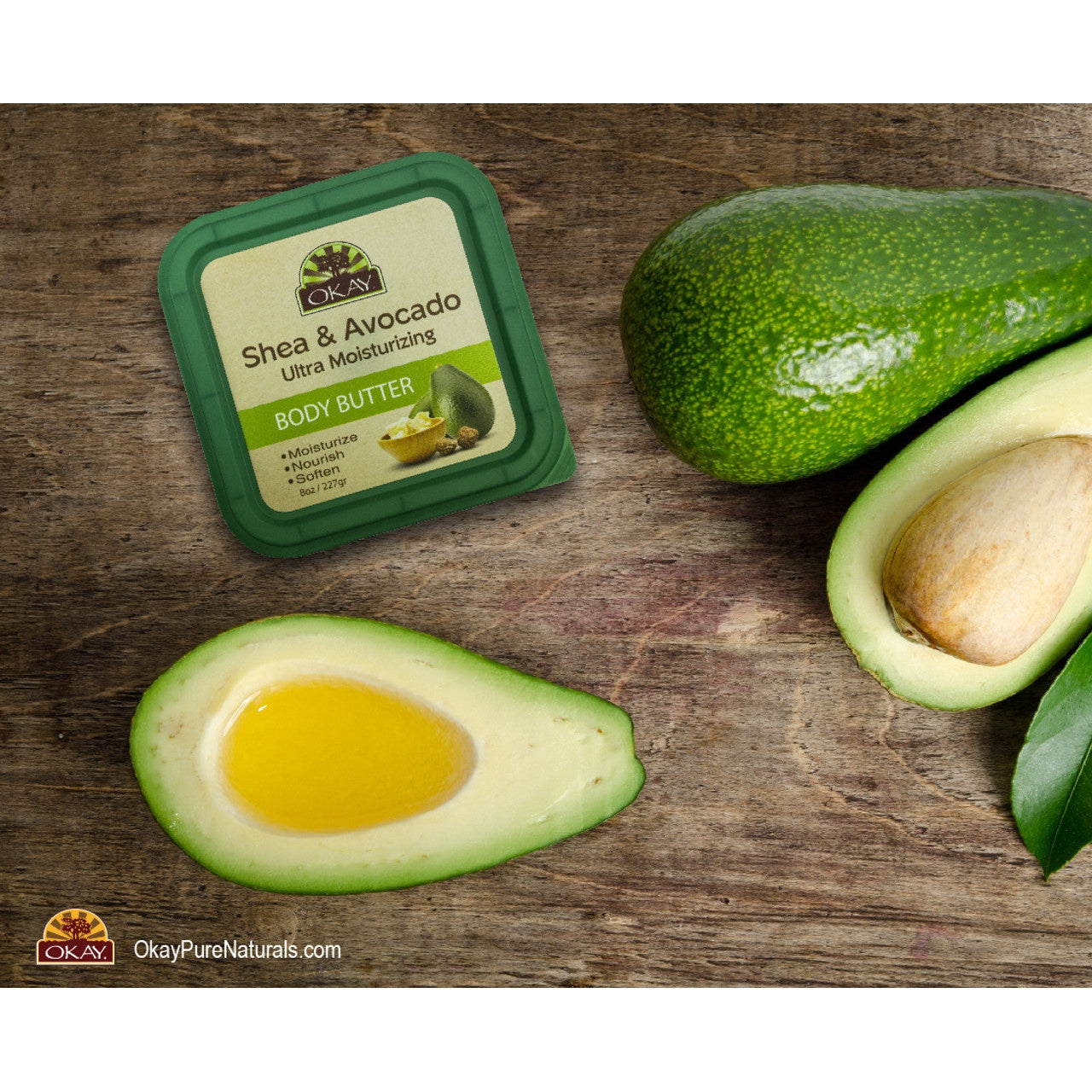 Okay Pure Naturals Shea & Avocado Ultra Moisturizing Body Butter 7oz
