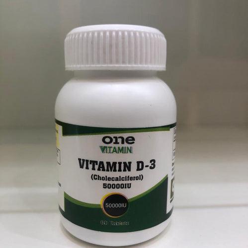 One Vitamin Vitamin D3 50000 IU 60 Tablets