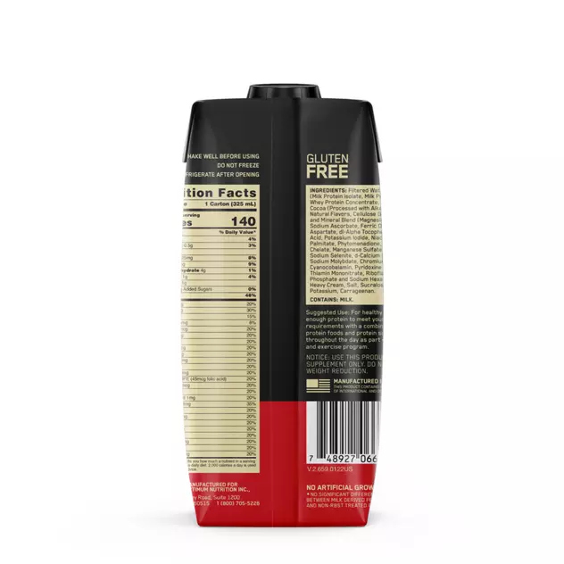 Optimum Nutrition GOLD STANDARD® Ready To Drink Protein Shake 24g protein Chocolate 325 ml