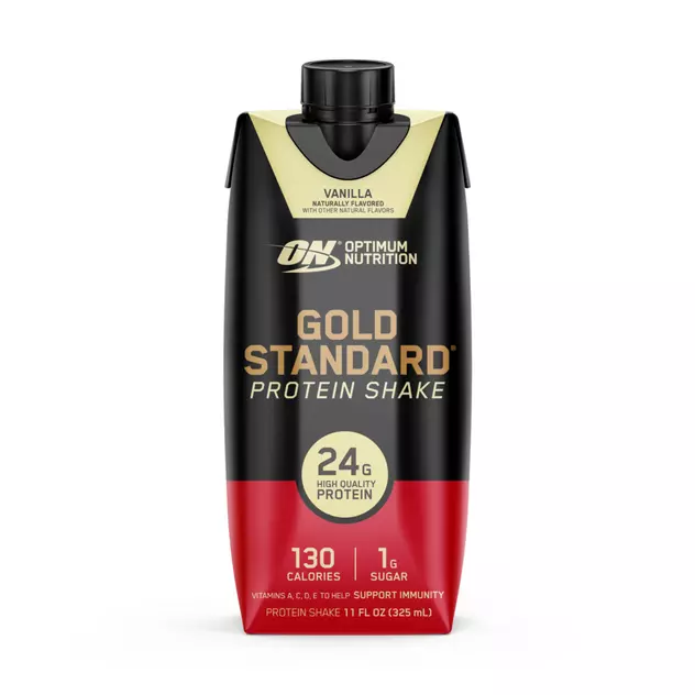 Optimum Nutrition GOLD STANDARD® Ready To Drink Protein Shake 24g protein Vanilla 325 ml