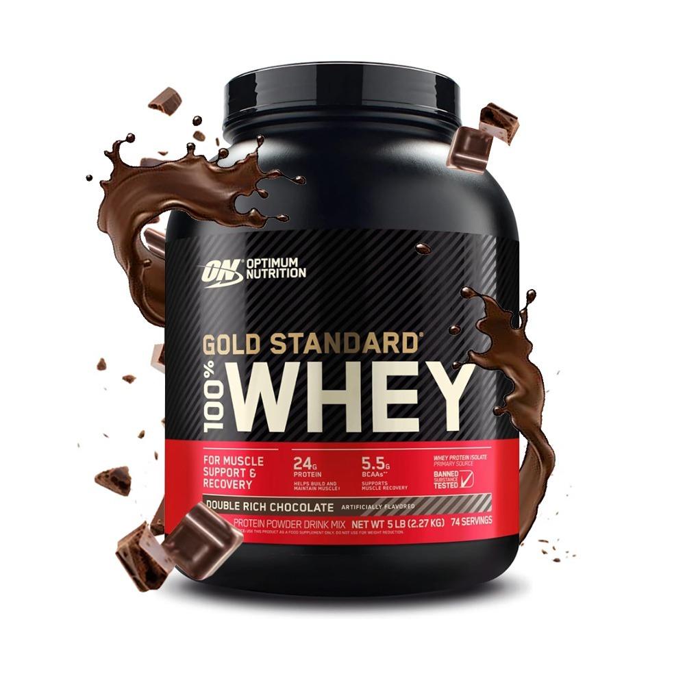 Optimum Nutrition Gold Standard 100% Whey Protein Powder Double Rich Chocolate 2.27KG