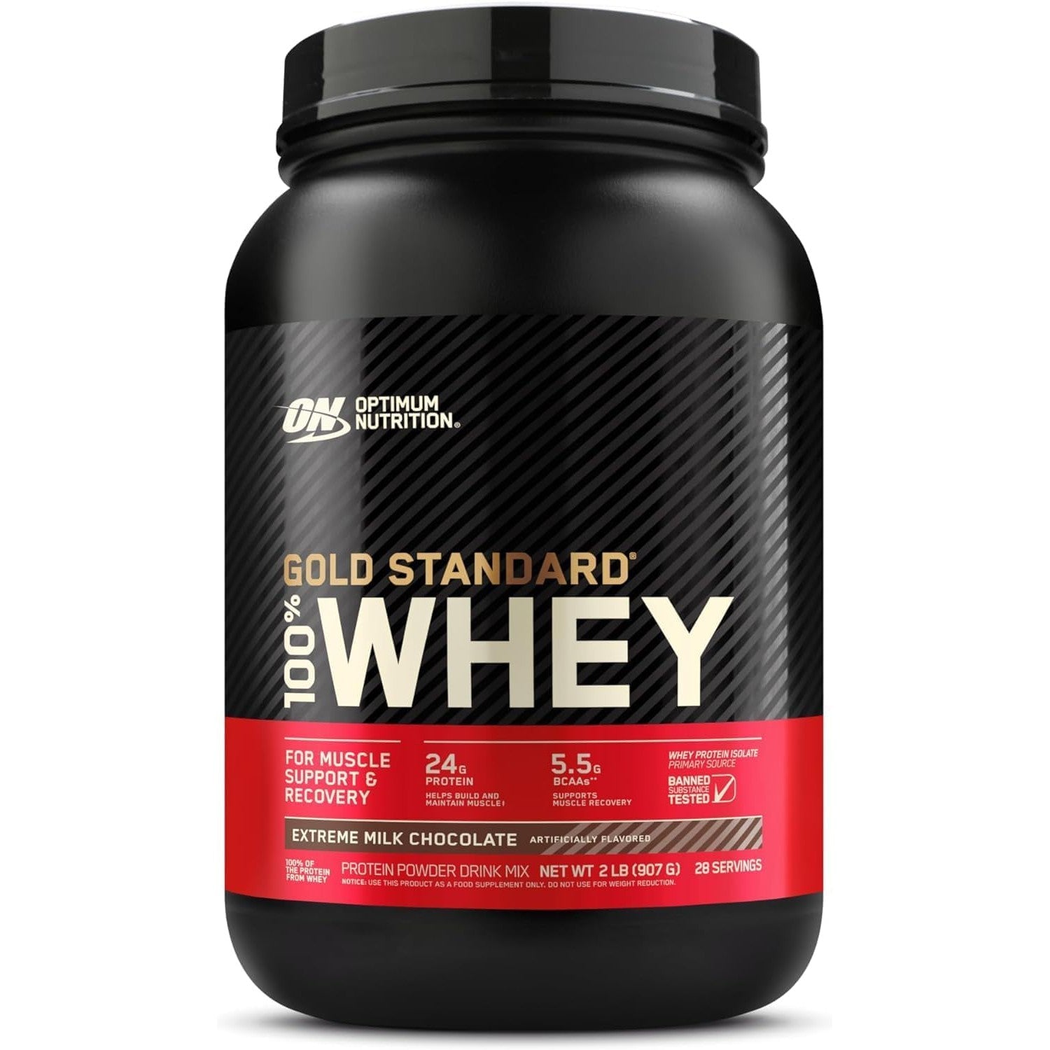 Optimum Nutrition Gold Standard 100% Whey Protein Powder, Extreme Milk Chocolate 907g 28 Servings