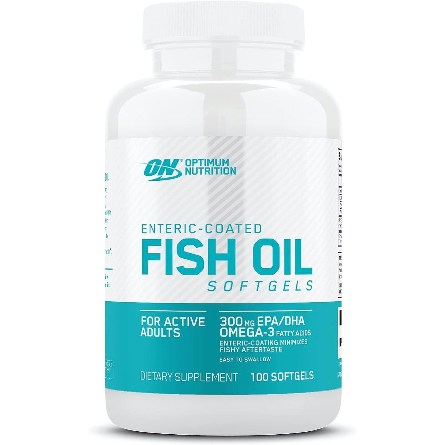 Optimum Nutrition Omega 3 Fish Oil For Active Adults, 300MG 100 Softgels