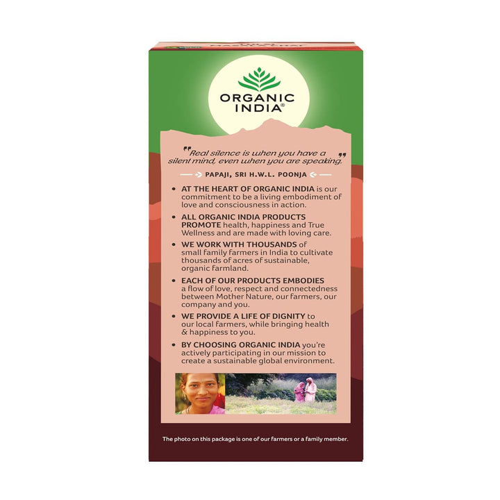 Organic India Certified Organic Tulsi Masala Chai Mix 25 Bags