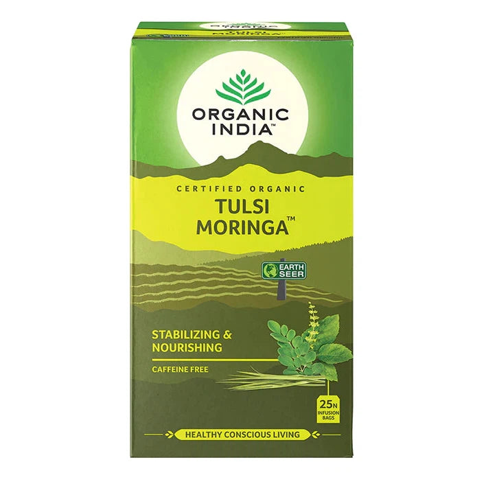 Organic India Certified Organic Tulsi Moringa 25 Bags