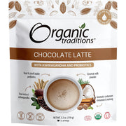 Organic Traditions Chocolate Latte with Ashwagandha & Probiotics 150 g