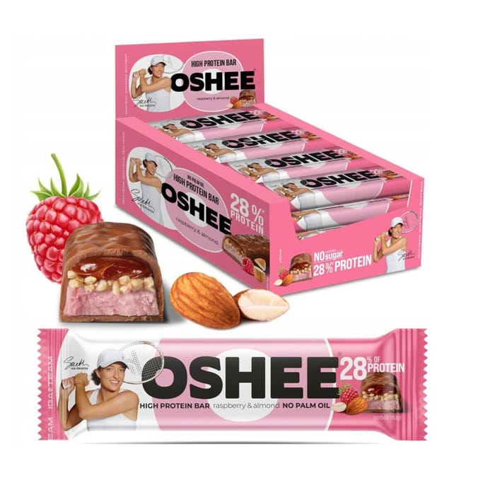 Oshee Protein Bar Raspberry & Almond Flavor 45g