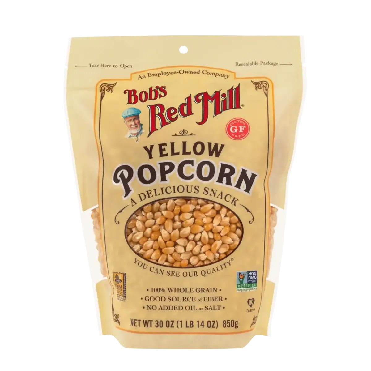 Bob's Red Mill Yellow Popcorn Gluten Free 850g
