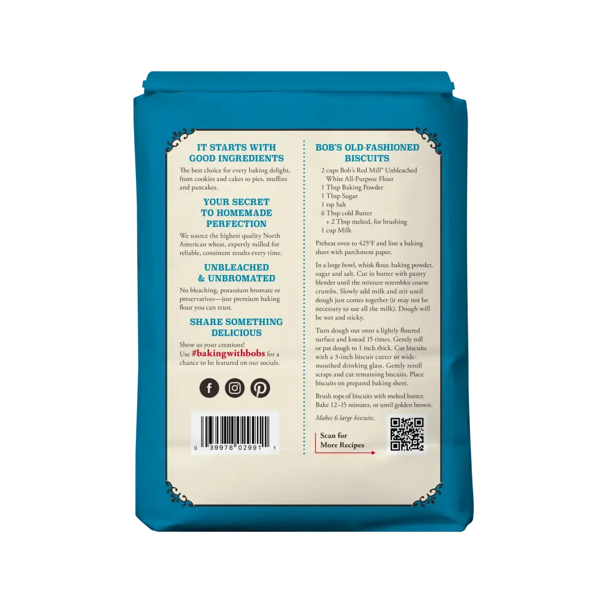Bob's Red Mill Organic Unbleached White All-Purpose Flour 2.27kg