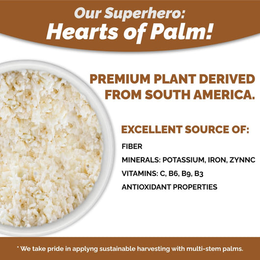 Palmini Rice | Low-Carb, Low-Calorie Hearts of Palm Rice | Keto, Gluten Free, Vegan, Non-GMO 227g