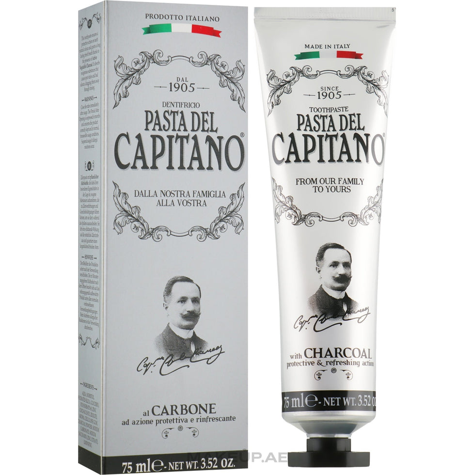 Pasta Del Capitano Charcoal Toothpaste 75ml – Healthland Co.
