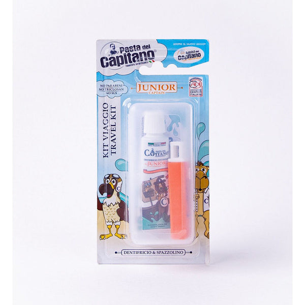 Pasta del Capitano Kids Travel Kit Junior Toothpaste and a Toothbrush