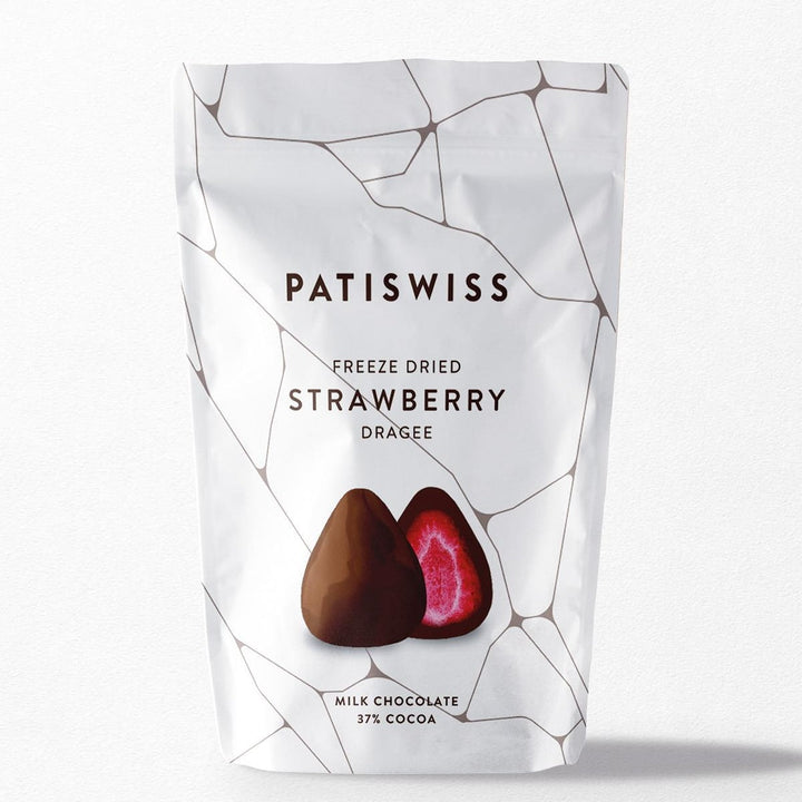 Patiswiss Freeze Dried Strawberry Covered with Milk Chocolate 80g