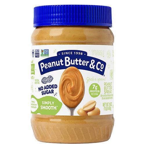 Peanut Butter & Co Simply Smooth No Added Sugar Gluten Free Vegan 454g