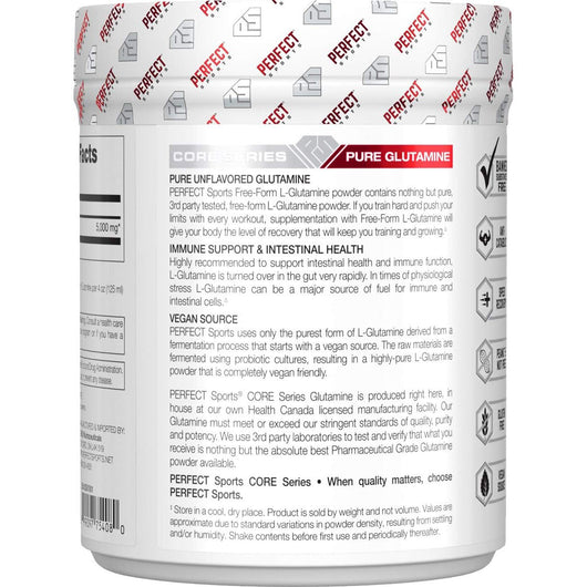 Perfect Sports 100% Pure Glutamine 400g Unflavoured Pharmaceutical Grade