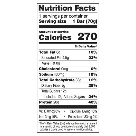 Pro Bar Plant Based Protein Bar 20g Protein Cookie Dough Gluten Free 70g