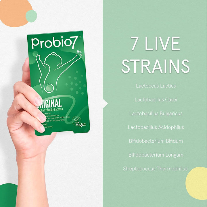 Probio7 Original Probiotics 4 Billion 7 Strains Vegan 40 Capsules