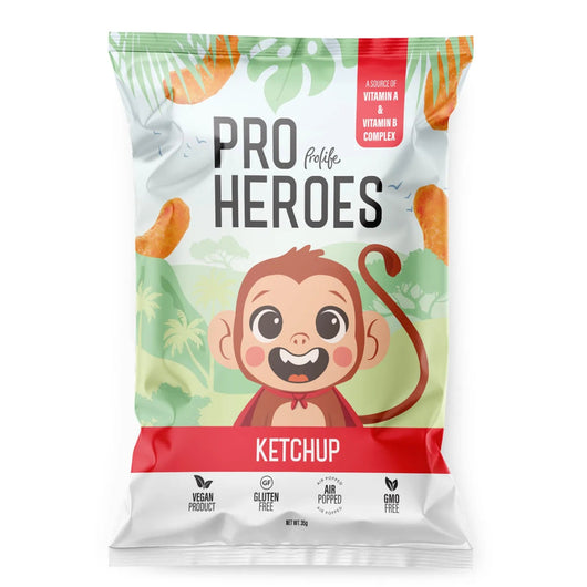 Prolife Pro Heros Ketchup Maya the Monkey Vegan Gluten Free Non-GMO 35g