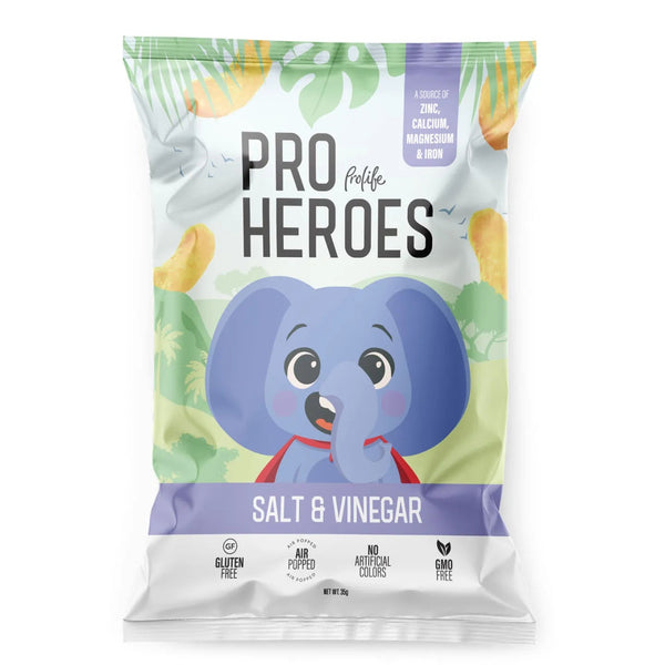 Prolife Pro Heros Salt & Vinegar Ellie the Elephant Gluten Free Non-GMO 35g