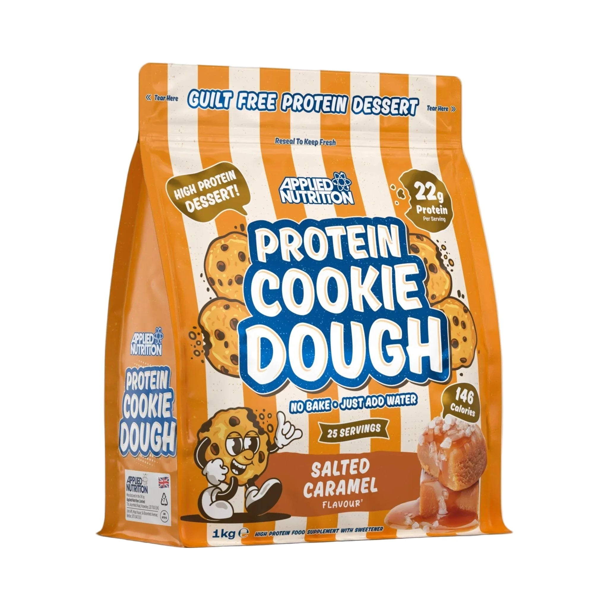 Applied Nutrition Protein Cookie Dough with 22g Protein and Only 146 Calories Salted Caramel 1KG