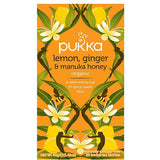 Pukka Organic Lemon Ginger & Manuka Honey Herbal Tea 20 Bags