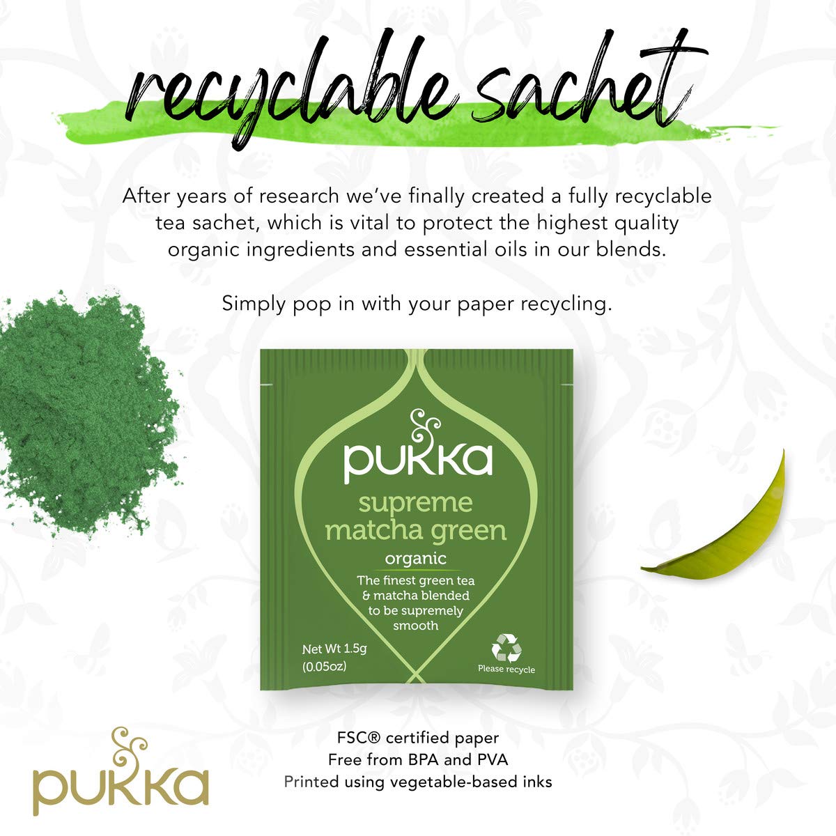 Pukka Organic Supreme Matcha Green 20 Bags