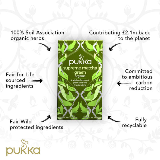 Pukka Organic Supreme Matcha Green 20 Bags