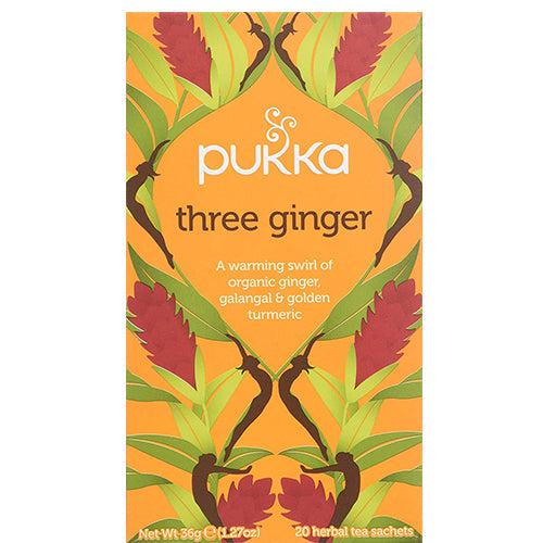 Pukka Organic Three Ginger with Golden Turmeric 20 Bags