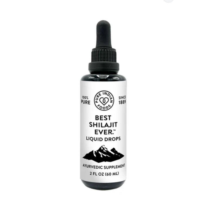 Pure Indian Shilajit Liquid Drops Ayurvedic Supplement 60 ml