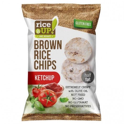 RICE UP GLUTEN FREE BROWN RICE CHIPS WITH KETCHUP 60 G