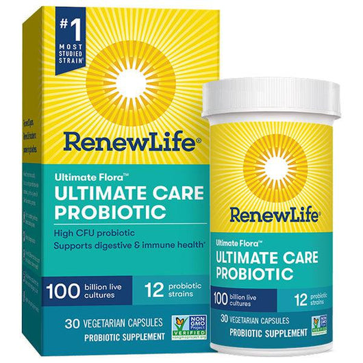 Renew Life Ultimate Flora Probiotic 100 Billion 12 strains 30 Vegetable Capsules