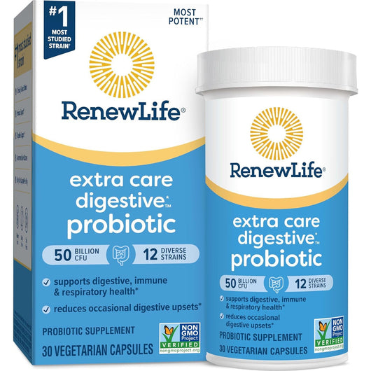 Renew Life Ultimate Flora Probiotic Extra Care 50 Billion 12 Strains 30 vegetable capsules