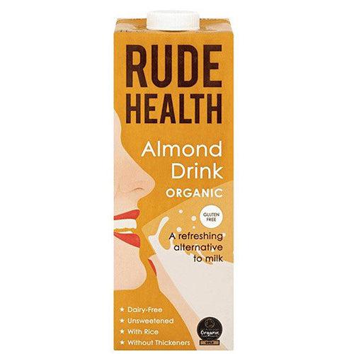 Rude Health Organic Almond Milk Drink No Added Sugar Gluten Free With Rice 1L