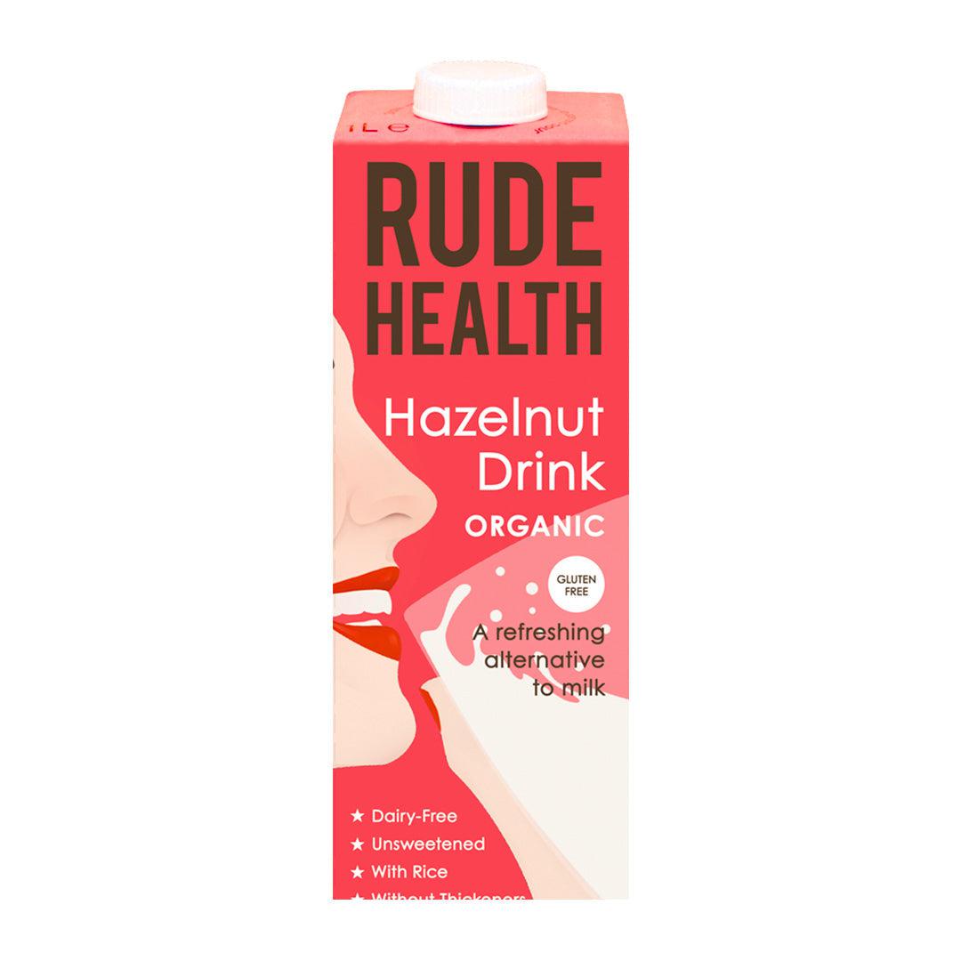 Rude Health Organic Hazelnut Drink No Added Sugar Gluten Free 1L