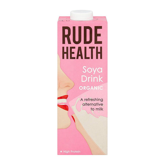 Rude Health Organic Soya Drink No Added Sugar Gluten Free 1L