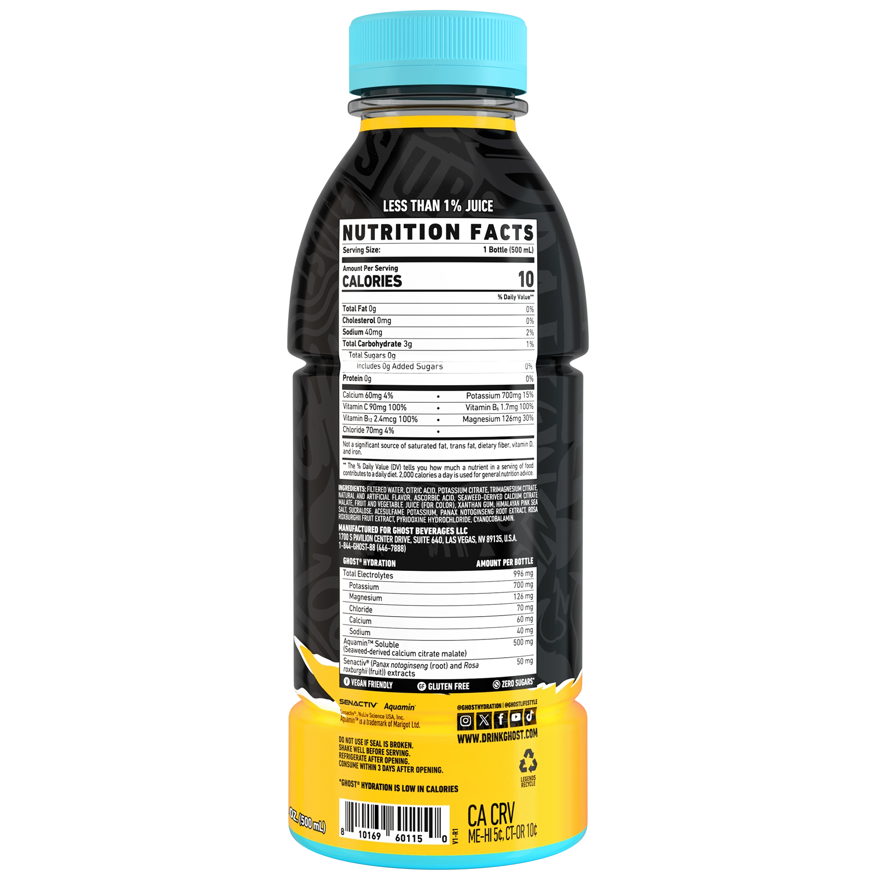 Ghost Hydration Drink Strawbango 500ML