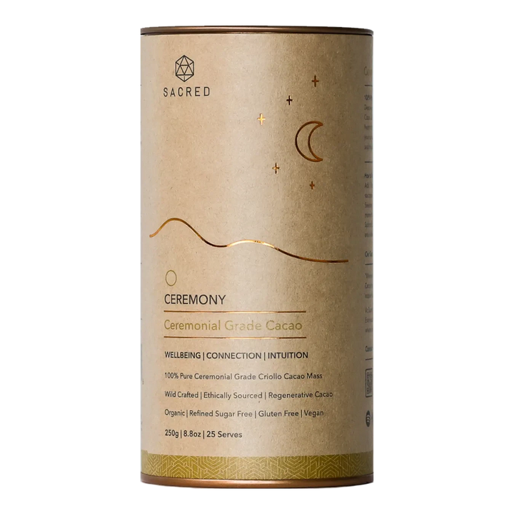 Sacred Taste Earth Organic Ceremonial Grade Cacao with Superfood, Premium Quality Cacao Powder 250g 25 Serves