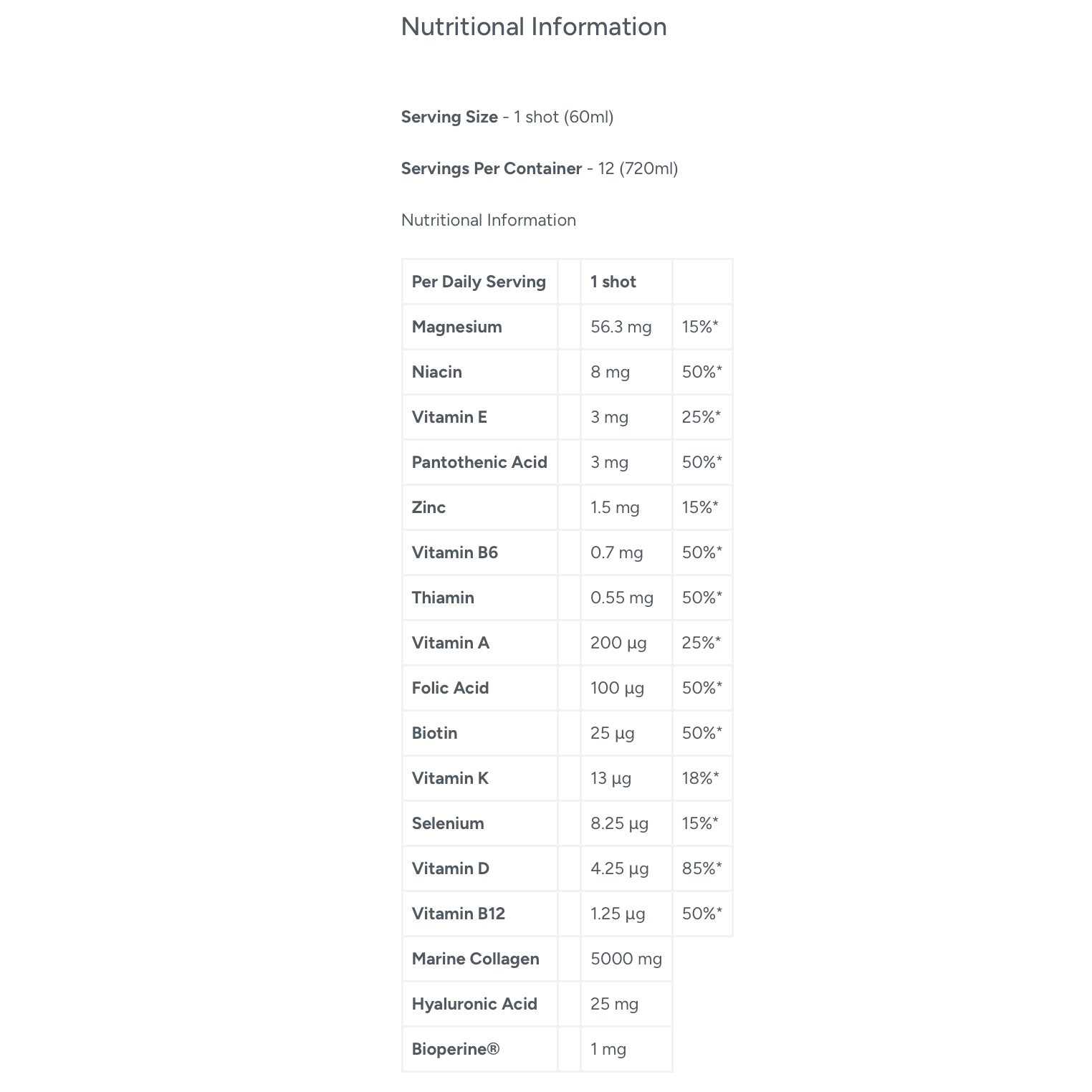 Myvitamins Beauty Collagen Shot Pineapple and Coconut 60ml