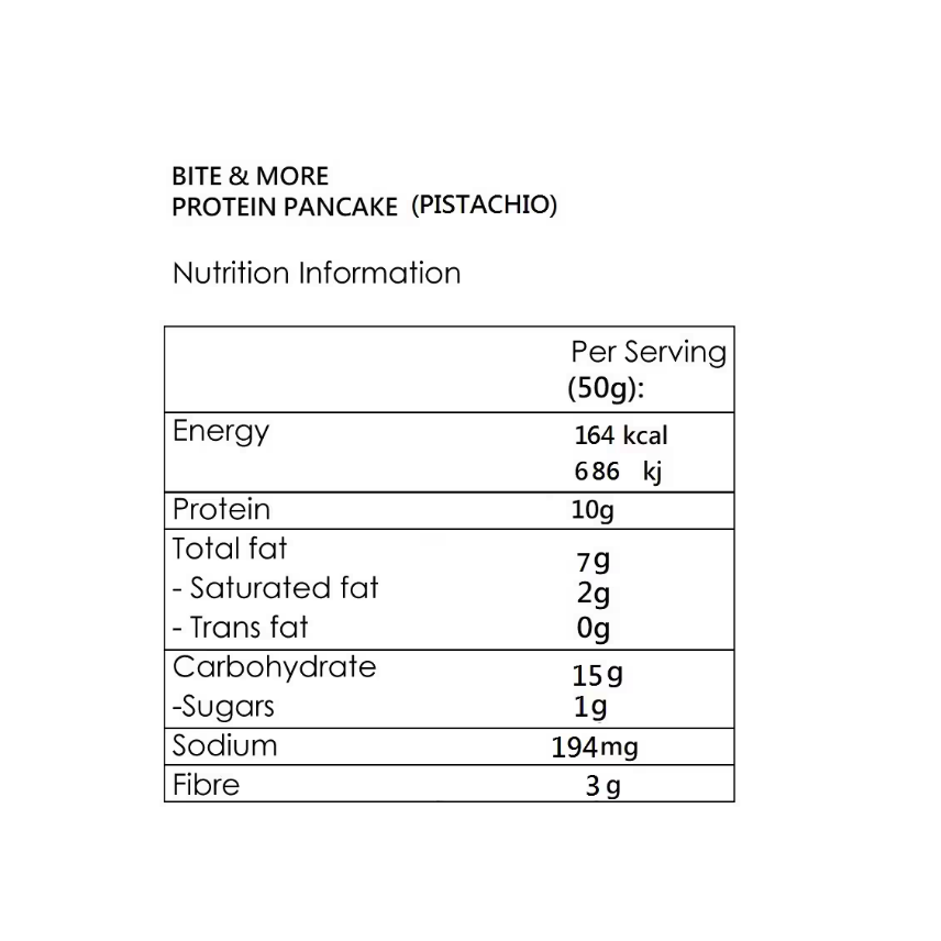 بان كيك بايت آند مور بروتين مع حشوة كريمة الفستق الأبيض 10 جم بروتين 50 جم