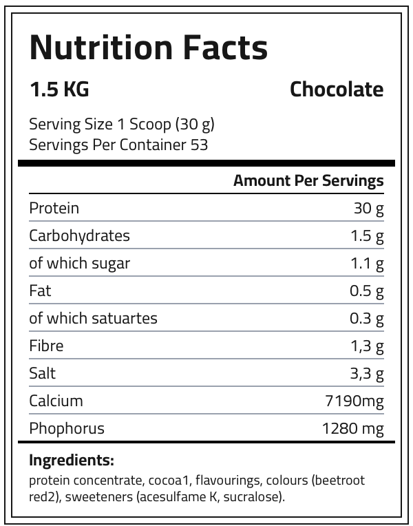 Fitness Authority Platinum Micellar Casein Protein STRAWBERRY 1500g