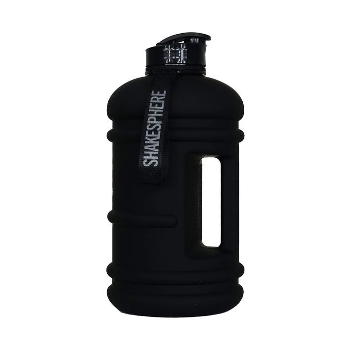 ShakeSphere Hydration Jug DEHP and BPA Free Matte Black/Black Logo 1.3 L