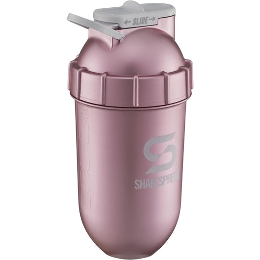 ShakeSphere Protein Shaker Bottle Tumbler Metalic Rose Gold Concrete 700ml