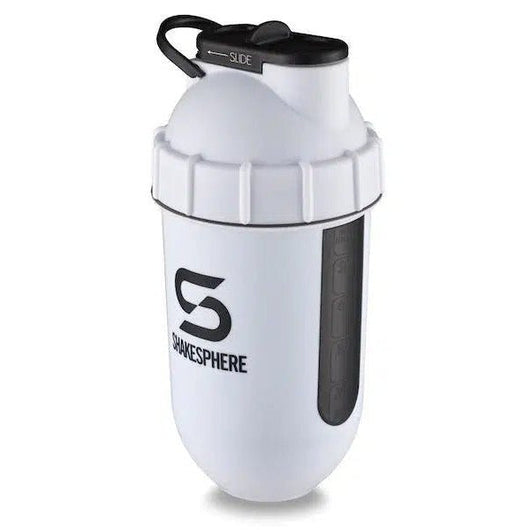 ShakeSphere Protein Shaker Bottle Tumbler View Matte White 700ml