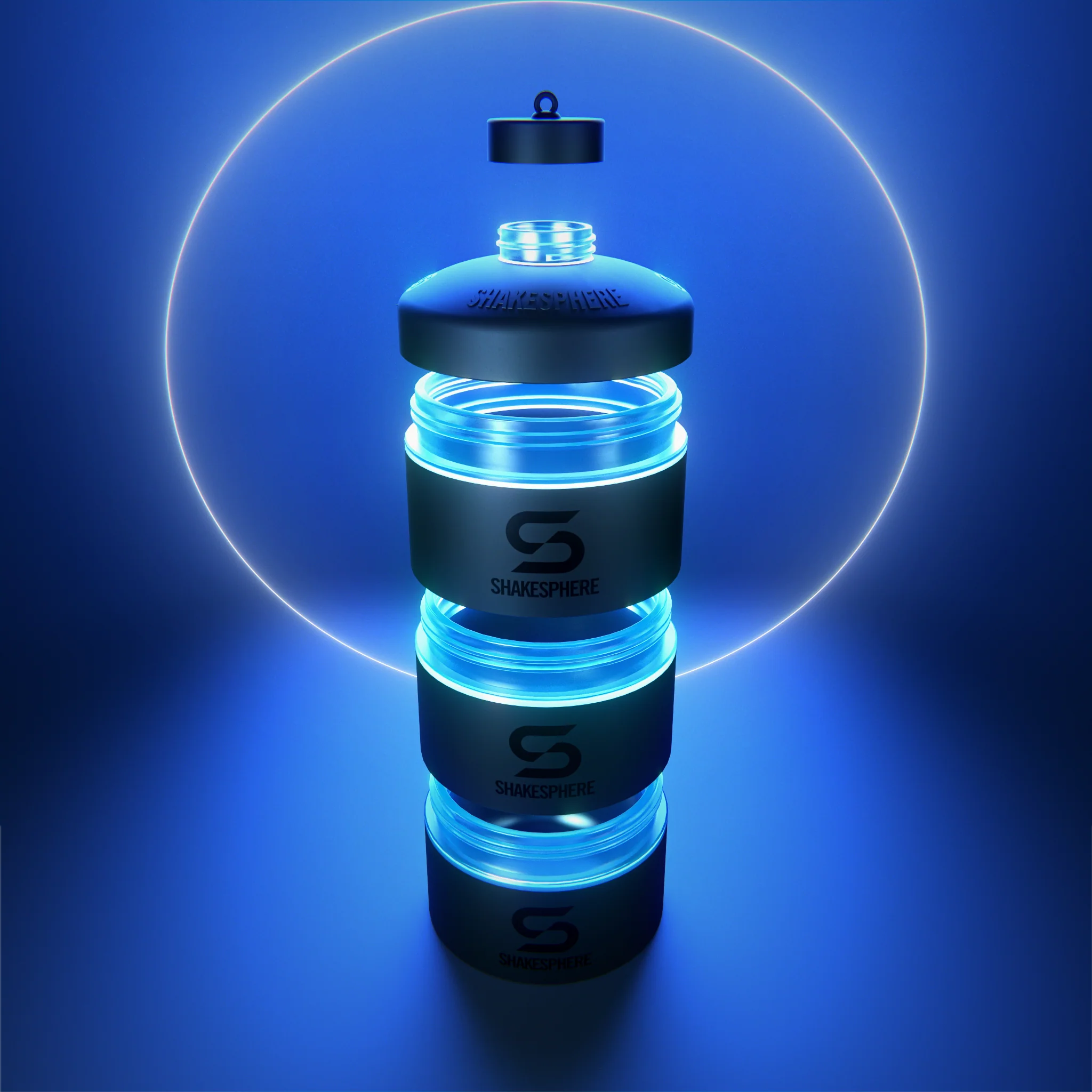 ShakeSphere Stackable Storage, Cyan Blue 85g